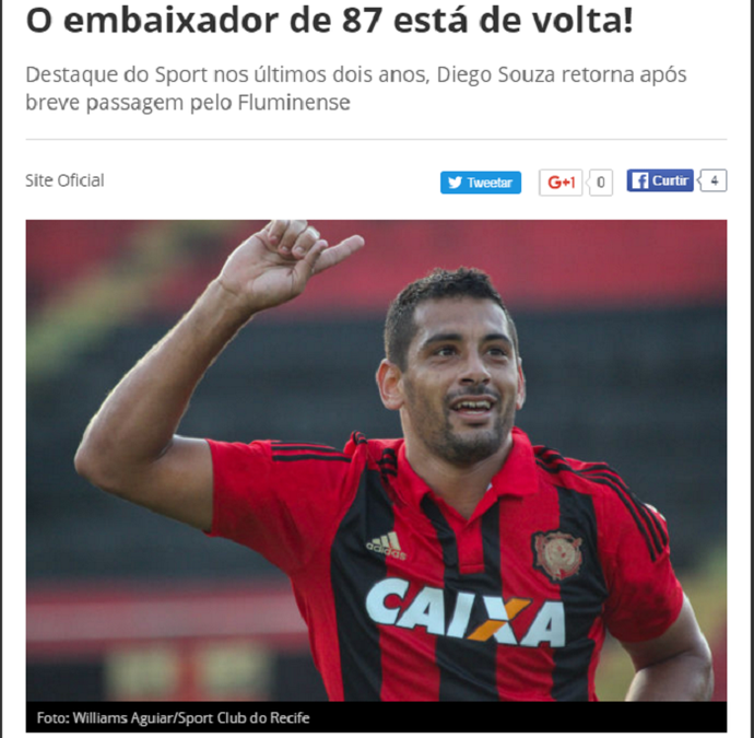 DIEGO SOUZA ESTÁ DE VOLTA AO SPORT
